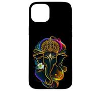 Hindu Ganesha Puja Elephant God India Meditation Yoga Murti Carcasa para iPhone 15 Plus