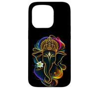 Hindu Ganesha Puja Elephant God India Meditation Yoga Murti Carcasa para iPhone 15 Pro