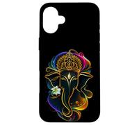 Hindu Ganesha Puja Elephant God India Meditation Yoga Murti Carcasa para iPhone 16 Plus
