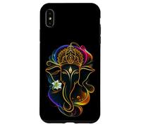 Hindu Ganesha Puja Elephant God India Meditation Yoga Murti Carcasa para iPhone XS MAX