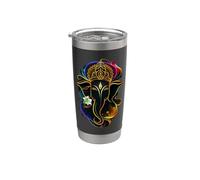 Hindu Ganesha Puja Elephant God India Meditation Yoga Murti Vaso térmico de acero inoxidable de doble pared