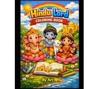 Hindu Lord Coloring Book: Easy-to-Color Divine Illustrations for Kids Ages 3-6