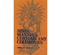 Hindu Manners , Customs and Ceremonies