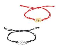 Hindú OM OHM AUM Sánscrito Símbolos Espiritual Pulsera suerte Pareja Encanto Jade Hilo Bangle Yoga Amuleto Tobilleras Accesorios de Joyería