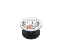 Hineni Hebrew Here I Am Isaías 6:8 Send Me Floral Watercolor PopSockets PopGrip Adhesivo