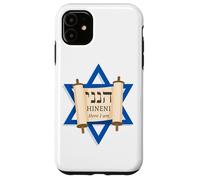 HINENI Here I Am - Hebrew Star of David Christian Faith Carcasa para iPhone 11