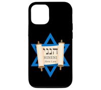 HINENI Here I Am - Hebrew Star of David Christian Faith Carcasa para iPhone 12/12 Pro