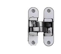 hinge, Bisagra cruzada oculta puerta Invisible tridimensional ajustable 180 grados plano plegable de madera,part(Large left 2)