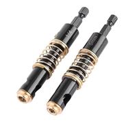 Hinge Drill Bit, Brass Tip Self Centering Hinge Drill High Speed Steel 1/4'' Hex Shank Center Bit for Woodworking, Precision Pilot Holes Changes, Clean Accurate Starts