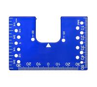 Hinge Installation Locating Spacers - Scale Center Point Feature, 4 Inch External Fixed Device, Weatherproof Domestic Renovation Component, Durable Blue Fastener | Shield Tool For Beginners &