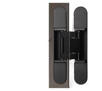 hinge, Puerta de madera pesada Dyty, 2 uds., 40/80KG de peso, apertura de 180 grados, bisagra oculta ajustable, puerta Interior abatible Invisible,part(40KG-black)