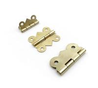 Hinge with Screw 17x20mm 20x25mm 25x30mm 12Pcs(Golden S 17x20mm)