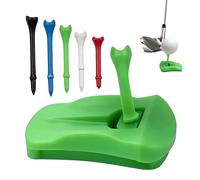 Hinged Golf Simulator Tee, V3 Training Turf Tee System, Artificial Practice Golf Stand Tool, Swing Improvement Accessory, For Golfers Backyard Park Driving Range Garden Club Home Tournament Use