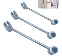 Hinges Gap Adjusting Wrench, 2024 New Door Hinge Repair Spanner Adjustable Wrench Tool, Door Hinges Gap Adjusting Wrench, Upgrade Steel Double-head Door Hinge Repair Spanner (Large)