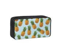 Hingor Estuche para lápices con diseño de piña, gran capacidad, estuche para lápices, suministros escolares, bonita caja de lápices