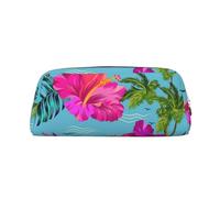 Hingor Hello Hawaii - Neceser con cremallera para cosméticos, papelería, bolso, estuche de viaje, Silver, Talla única, Bolsa para monedas