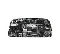 Hingor Retro Cool Camera Collection - Neceser con cremallera para cosméticos, papelería, bolso, estuche de viaje, Gold, One Size, Bolsa para monedas
