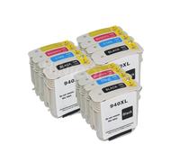 HINICOLE 940XL Compatible con Cartucho de Tinta Officejet Pro 8000 8500 8500a C4906A C4907A C4908A C4909A
