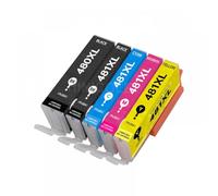 Hinicole Compatible con Cartucho de Tinta PGI-480 CLI-481 TS704 TR7540 TR8540 TS6140 TS9540 TS6240 Impresoras(1 Set)