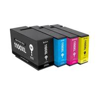 Hinicole PGI-1100 Compatible con Cartucho de Tinta MAXIFY MB2010 MB2110 MB2710 Impresora de inyección de Tinta con Suministro Completo de Tinta(1Set)