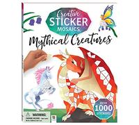 Hinkler - Mosaicos creativos con pegatinas - Criaturas míticas - Pintura con pegatinas - Libro de pegatinas de mosaico para adultos - Arte de pegatinas de criaturas