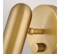 HINKLEY Foco de pared LED Dax con atenuador, latón