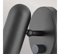 HINKLEY Foco de pared LED Dax con atenuador, negro
