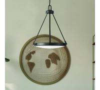 HINKLEY Lámpara colgante Collier, negro, Ø 54,3 cm, acero, cristal, E14 True