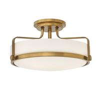 HINKLEY Lámpara de techo Harper, Ø 36,6cm, latón antiguo