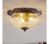 HINKLEY Lámpara de techo Plantation níquel antiguo 40,6cm True