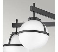 HINKLEY Plafón Hollis, 5 luces, negro/opalino