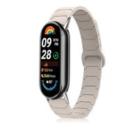 Hinnwer Correa Compatibles con Xiaomi Smart Band 10 / Smart Band 9 / Smart Band 8 para Hombre Mujer, Doble Magnética Silicona Pulsera Deportivo para Xiaomi Mi Band 10 Luz Estelar