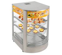 HINOPY Armario de calor de cocina comercial, 800 W, 3 niveles, contador caliente de 30 a 85 ℃, para cantinas, panaderías, cafeterías
