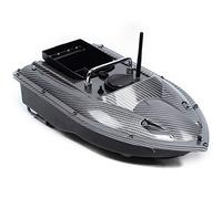 HINOPY Barco teledirigido, 500m 240V con GPS, iluminación LED de alto rendimiento, sistema de batería dual, 49 × 27 × 16cm, barco de pesca con control remoto, barco cebador para ríos