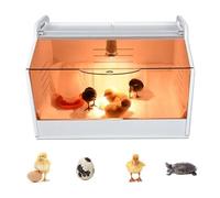 HINOPY - Incubadora de pollitos de 15 W, 220 V, incubadora, incubadora totalmente automática con lámpara de calor y termómetro