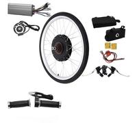 HINOPY - Kit de conversión de bicicleta eléctrica de 26 pulgadas, 1000 W y 48 V para rueda trasera, kit de conversión de bicicleta eléctrica con pantalla LCD para motor trasero, cubo de conversión