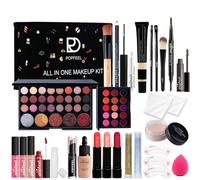 Hinourisha Kit Maquillaje Mujer, Set Regalo Maquillaje para Niñas Adolescentes Chica, Maletin Maquillaje Profesional con Paletas de Sombras de Ojos, Base de Maquillaje, Rímel, Gloss Labios#191