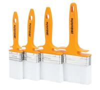 Hinrichs 4 x Brochas Pintura Madera - 4 Brocha Pintar de 50 mm, 70 mm, 100 mm y 120 mm de ancho - para Aplicar Lacas, Aceites y Pinturas - Pinceles Pintura Pared - Pincel Pintura Brocha Pintura Pared