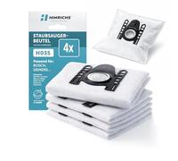 Hinrichs Bolsas de aspiradora compatibles con Bosch y Siemens, H03S de repuesto para Swirl S62/S67, EDEKA E06, DM PR30 y Rossmann RO20, 3 capas con cierre higiénico