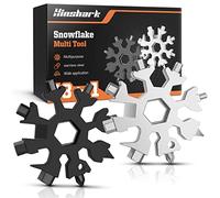 Hinshark Regalos para hombres y mujeres - Herramienta múltiple de copo de nieve 18 en 1, gadgets portátiles de acero inoxidable para hombres, regalos secretos de Papá Noel para hombres