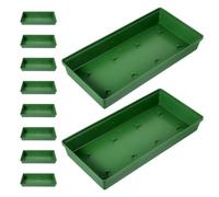 HINTRMENT 10 Cuencos de Diseño de Plástico para Arreglos Grandes 28 Cm Base Rectangular para Flores, Soporte Floral Reutilizable para Centros de Mesa, Bodas y Decoración de Fiestas