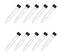 HINTRMENT 10 Tubos de Centrífuga de Vidrio 15 Ml con Tapa de Rosca, Tubos de Ensayo Cónicos Graduados para Laboratorio, Resistentes a Químicos, Uso Bioquímico y Biología Molecular