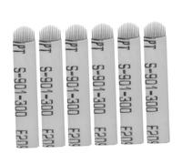 HINTRMENT 100 piezas Unidades Cuchillas U Acero Agujas para Microblading Cejas Herramienta Maquillaje Permanente Portátil y Duradera