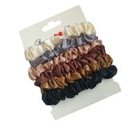 HINTRMENT 12 piezas Coleteros de Satén Suaves y Elásticos Pequeños Lazos para Pelo Mujer Niña Accesorios de Moda para Coletas Gomas de Pelo Resistente para Cabello Fino y Grueso