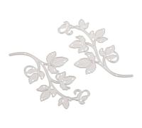 HINTRMENT 2 Piezas Carbon Steel Leaf And Branch Die Cuts Floral Cutting Dies For Paper Embossing Reusable Metal Stencils For Scrapbooking Invitation Cards Album Decoration