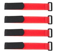 HINTRMENT 4 Collares de Nailon Rojo para Aves de Corral Diseño Flexible y Seguro, Ideales para Granjas y Uso Doméstico, Paquete de 4 Unidades Anticanto