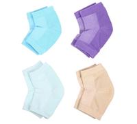 HINTRMENT 4 Pares de Calcetines para Talones Antideslizantes Hidratantes que Suavizan Seca y Agrietada de Algodón Poliéster que Suavizan Seca y Agrietada Ideales para Pies Cansados