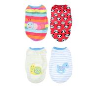 HINTRMENT 4 Piezas de Chaleco para Perros Pequeños S, Ropa Cálida de Franela para Mascotas, Disfraz de Conservación del Calor para Otoño E Invierno, Abrigo Cómodo y Estilo Varios Estilos