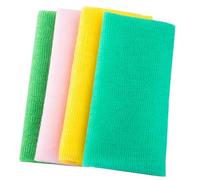 HINTRMENT 4 piezas Toallas de Baño de Nailon Exfoliantes para Ducha Paños Corporales Suaves para Eliminar Piel Muerta Limpieza Rápida y Cuidado Piel Casa