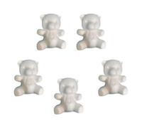 HINTRMENT 5 Piezas de Moldes de Oso en Espuma de Color Claro para Manualidades y Esculturas, Fácil de Pintar, Adecuado Familia y Decoración Artesanal